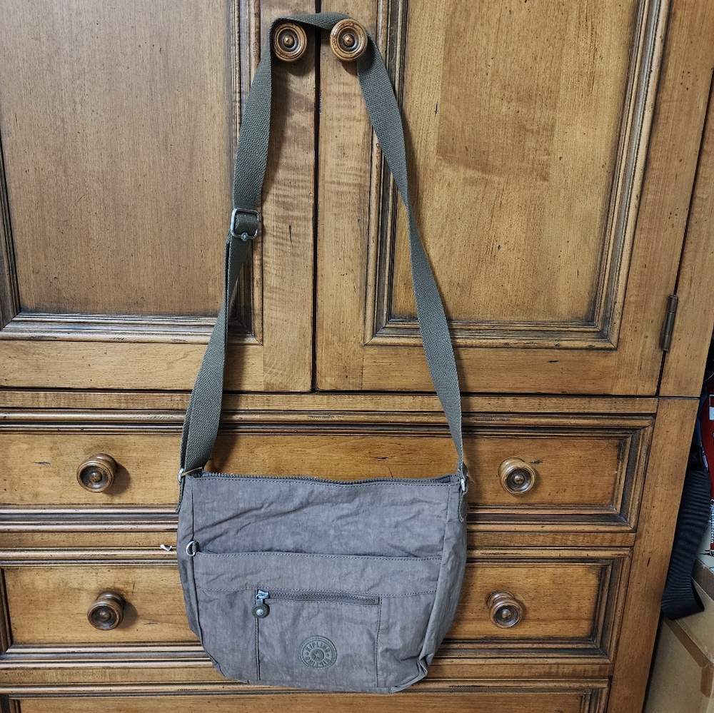 Kipling Taupe Messenger Bag